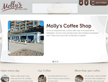 Tablet Screenshot of mollyscoffeeshop.co.uk